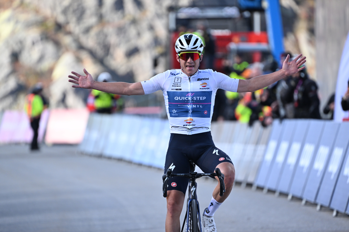 Remco Evenepoel vinner tredje etappe av Tour of Norway