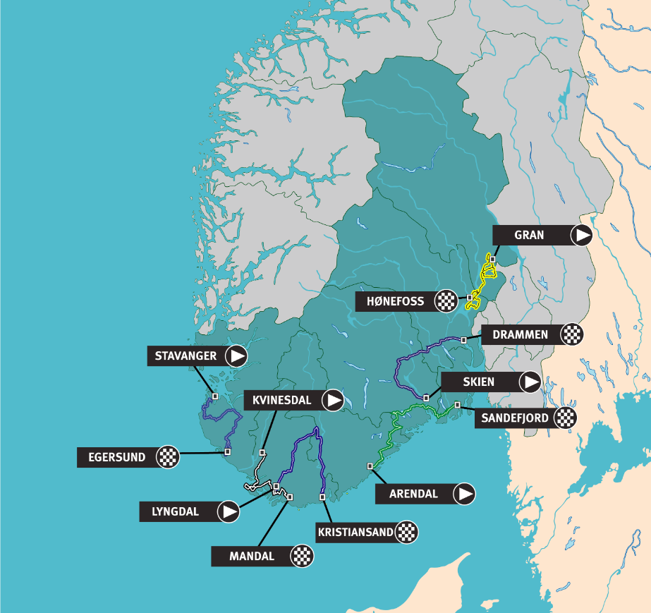 tour of norway route